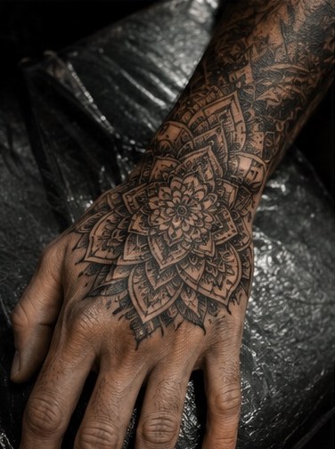 Black and grey tattoo portfolio image