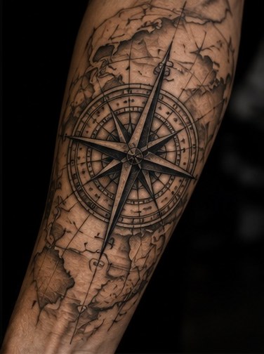 Black and grey tattoo portfolio image