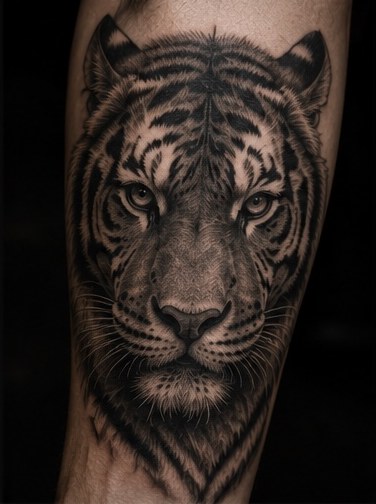 Black and grey tattoo portfolio image