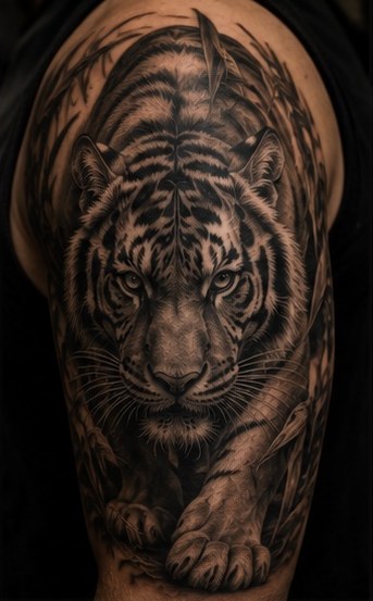 Black and grey tattoo portfolio image