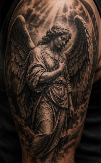 Black and grey tattoo portfolio image