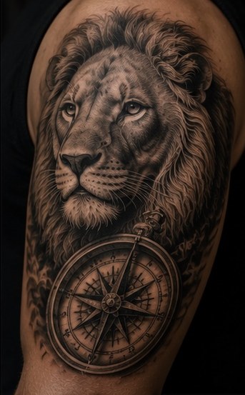 Black and grey tattoo portfolio image