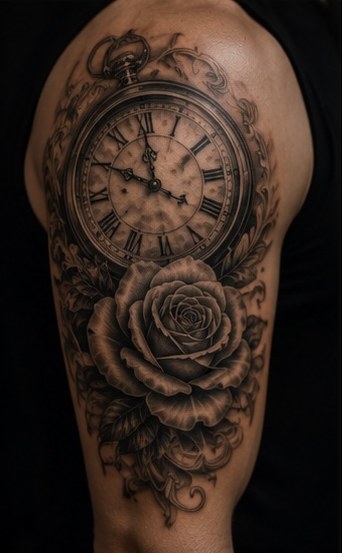 Black and grey tattoo portfolio image
