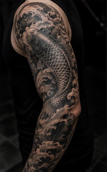 Black and grey tattoo portfolio image