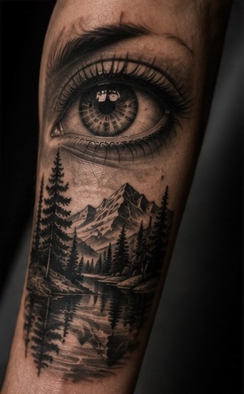 Black and grey tattoo portfolio image