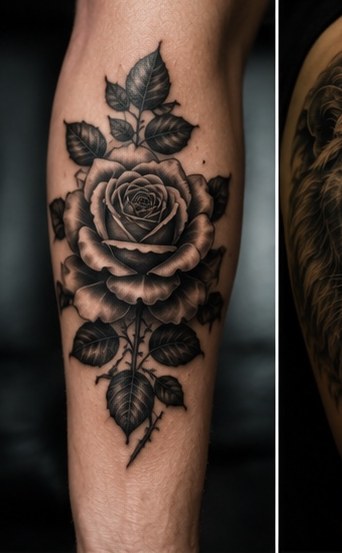 Black and grey tattoo portfolio image