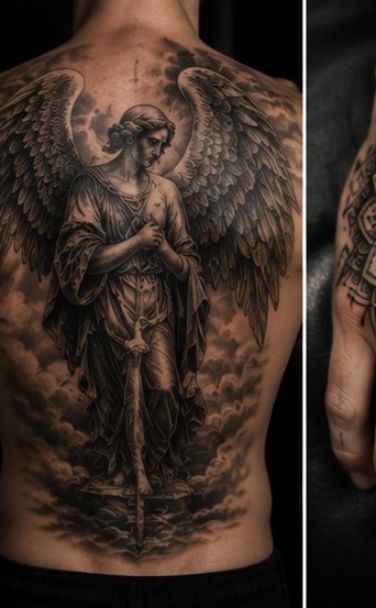 Black and grey tattoo portfolio image