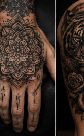 Black and grey tattoo portfolio image