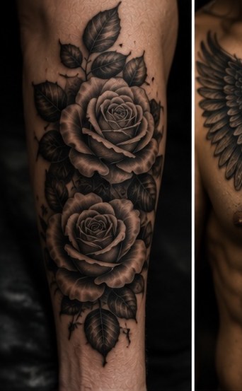 Black and grey tattoo portfolio image
