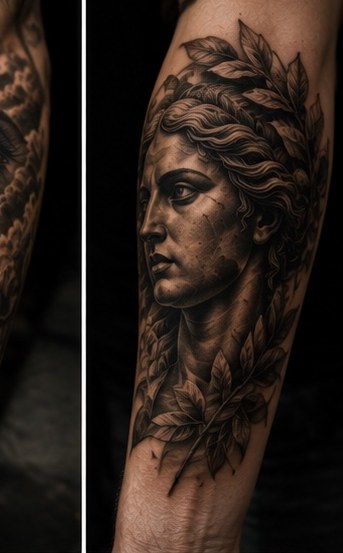 Black and grey tattoo portfolio image