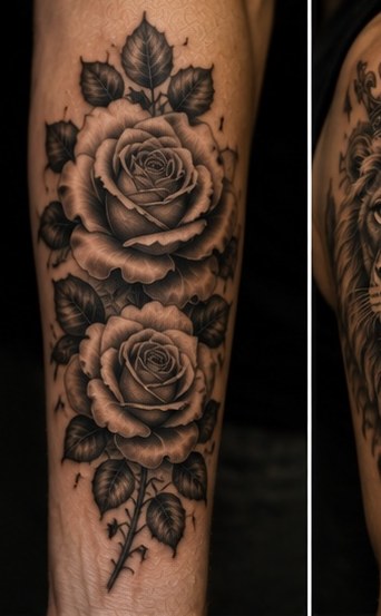 Black and grey tattoo portfolio image