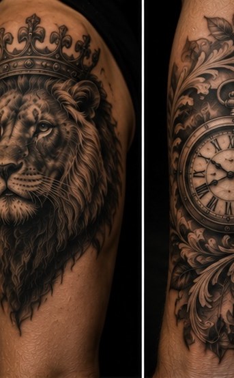 Black and grey tattoo portfolio image
